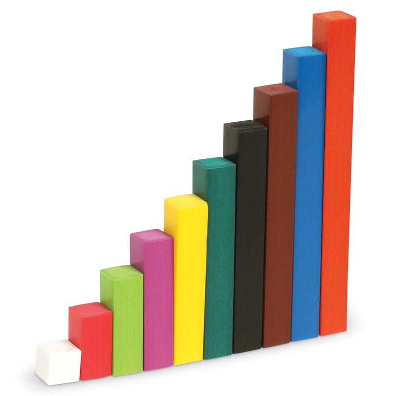 Learning Resources Cuisenaire Rods Multipak Wooden Rods, Six Sets of 74 - Image 2